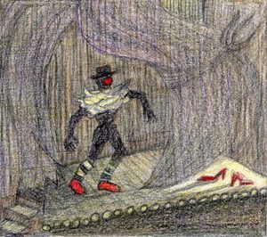 Illustration from graphic novel - clowns - by Susanna Plotnick